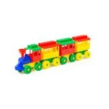 Train Building Set with Three Wagons, Model 2051