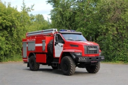 Fire Tanker Vehicle AC-3, 5881S Model on Ural-4320 Chassis