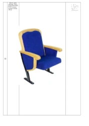 Venice-Lux Armchair for Public Spaces, 540x690x970 mm