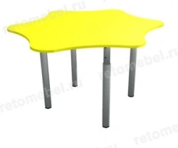 Adjustable Leg Solid Top Daisy Table