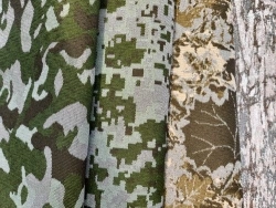 Camouflage Polyester Fabric with MVO Finish and Jacquard Pattern Art. 300436