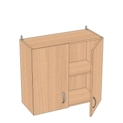 Wall-mounted Kitchen Cabinet 2-Door 800x300x720 mm SHN-2.8
