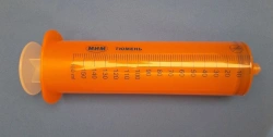 Disposable 3-Part Syringe with Luer-Lock Tip, 150ml Capacity