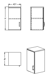 Storage Section for Clothing, Documents, and Household Goods - Series 424.40