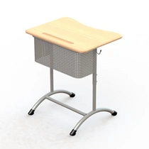 Adjustable Student Desk with Perforated Screen "Extra 1R/2R" C-14