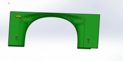 Right Rear Arch Panel Made of Polyester Fiberglass - Model 5299-372-5400526-05