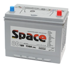 Lead Acid Starter Battery for Internal Combustion Engines 12V 80Ah Asia 105D26 'Space