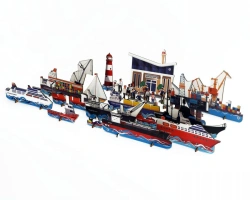 Wooden Constructor Set PORT - Marine Professions & Transport