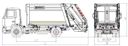 Rear-Loading Garbage Truck Model MK-3546-02
