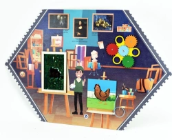 Wall-Mounted Educational Busy Board ARTIST - Profession Learning Series