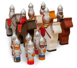 Wooden Knights Play Set for Children 4.5 Years and Up