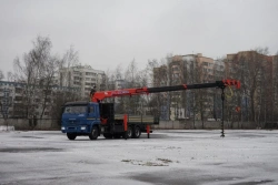 Multi-functional Truck with Hydraulic Loading Crane MKMA on KAMAZ 65117 Base 64K06N-U1