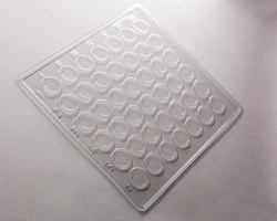 Disposable Polymer Blood Group Test Plate, 42 Wells (Clear) - M-06/1