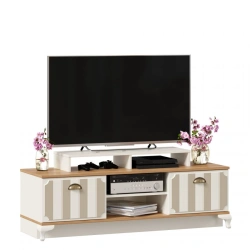 Villaggio TV Stand in Alabaster/Golden Oak - Model LD.680290.000