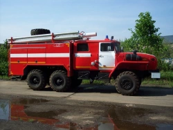 Fire Truck Tanker 43442C on Ural 5557 Chassis
