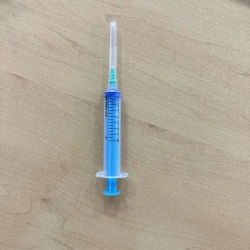 Sterile Single-Use Three-Part Injection Syringe with Needle, Luer Lock Type, Model 8A