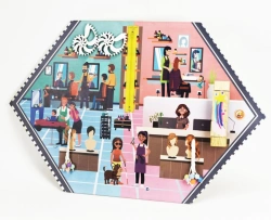 Educational Wall Panel - Hairdresser Busy Board (Learning Professions Series)