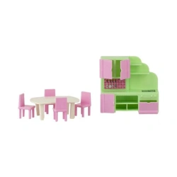Doll Furniture Set "Kitchen" (6 pieces) (Euro Suspension)