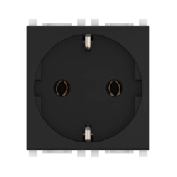 CADUCEUS ALING Experience Hidden Socket with Grounding 16A, 250V, Black