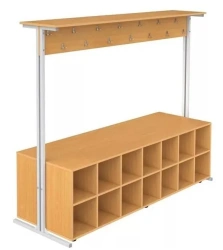 Double-sided coat rack with shoe cabinet, VDO