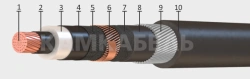 Power Cable with Copper Conductors, XLPE Insulation, 6-35 kV, PvKVng(V)-LS