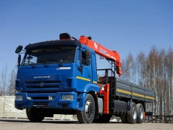 Multifunctional Special Vehicle with Hydraulic Loader Crane KMA on KAMAZ 65117 Base 64K03N-UM
