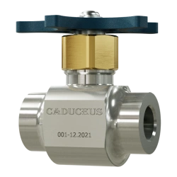 Caduceus Needle Shut-off Valve for Liquid and Gas Flow Control