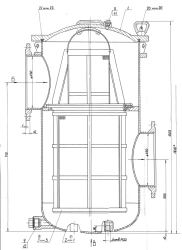 Flanged Sea Water Filter Made of Non-Ferrous Alloy DN 250, PN 0.4 MPa ITSHL.061144.008-01