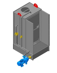 Spray Booth with Water Curtain for Manual Painting - OKG
