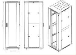 Server Telecommunications Cabinet DT Standart TLSR 12-50U