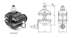 CTN 25-150 P Connector for Uninsulated Aluminum Wires
