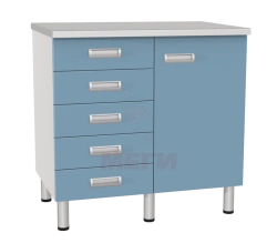 Laboratory Table with Two Cabinets and Drawers SL-03-MSK (SL-03-212)