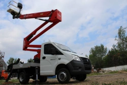 Hydraulic Lift Platform for Aerial Work AGP 37123H on GAZ C41R92 Chassis