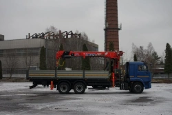 Multifunctional Special Truck with Hydraulic Crane KMA on KAMAZ 65117 Base 64K03N-U6