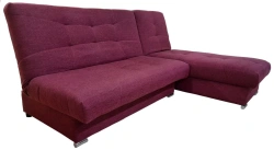 Modular Sofa "Phoenix 4K" with Ottoman in Solid Color