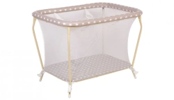 Polini Kids Classic Star Playpen, Macchiato-White, Model 0002122-12