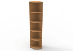 Corner Newspaper and Magazine Cabinet