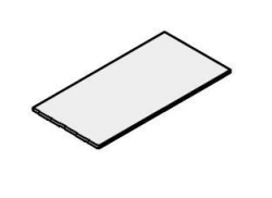 Straight Office Wooden Tabletop - "Gamma" Furniture Set