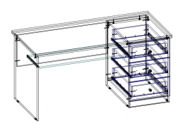Computer Desk TV-ASK-2.6.01 - Durable and Stylish Workspace