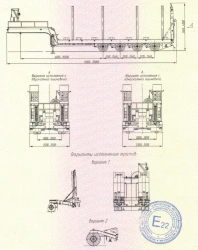 SAV 931824-0000050 Semi-Trailer with Pneumatic Suspension and Hydraulic Ramps