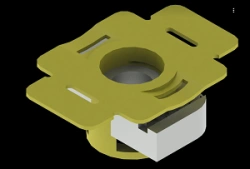 Quick-Mount Nut SM-GB 00, Stainless Steel AISI 3, 50x35x19 mm