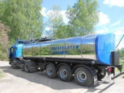 Thermally Insulated Tank Semi-Trailer for Oil Products Model 963922 on BPW Axles