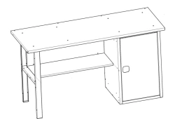 Heavy-Duty Workbench for Workshop and Garage Use