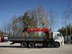 Multi-functional Special Truck with Hydraulic Crane MKMA on KAMAZ 65115 Base 62K05G-L150