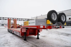 Specialized Lowbed Trailer for Transporting Heavy Equipment - TVERSTROYMASH 993941-0022 RL40W