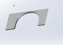 Rear Left Arch Panel Assembly for Vehicles (Model 5299-372-5400530-05)