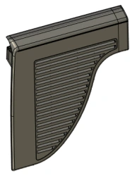 Left Trunk Lining for GARNITURE LAT G COFFRE AR 96815615ZD