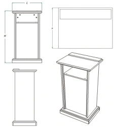 Speaker Podium Series Z.T - Ideal for Presentations