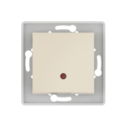 Caduceus Aling Prestige Single-Pole Switch with Indicator 16AX, 250V - Beige, Model 6019.9