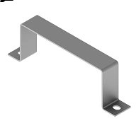 Mounting bracket of belt type ONL FP 000x00, with overall dimensions from 100x40 mm to 600x200 mm, thickness 2,0 mm, thermodiffu